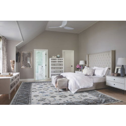 Ručne viazaný kusový koberec Diamond DC-USHAK silver / black