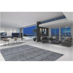 Ručne viazaný kusový koberec Diamond DC-EKT L silver / black