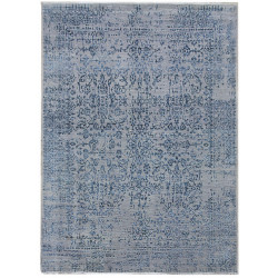 Ručne viazaný kusový koberec Diamond DC-JK 1 Silver / blue
