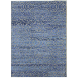 Ručne viazaný kusový koberec Diamond DC-EKT 6 Silver / light blue