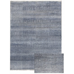 Ručne viazaný kusový koberec Diamond DC-MCN Medium blue / silver