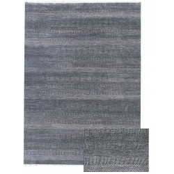 Ručne viazaný kusový koberec Diamond DC-MCN Dark blue / silver
