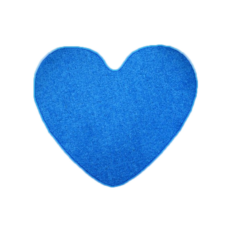 Kusový koberec Color shaggy modrý srdce