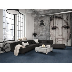 Kobercový štvorec Sonar 4483 tmavomodrý 50 x 50 cm