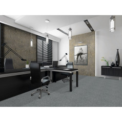 Kobercový štvorec Sonar 4476 tmavosivý 50 x 50 cm