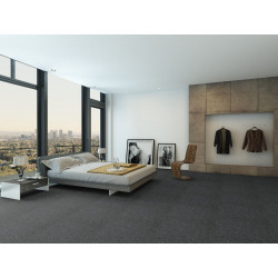 Kobercový štvorec Sonar 4478 čierny 50 x 50 cm