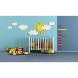 Kobercový štvorec Sonar 4482 svetlo modrý 50 x 50 cm