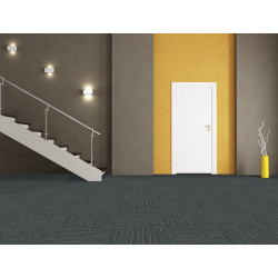 Kobercový štvorec Sonar Lines 4577 zelenočierny 50 x 50 cm