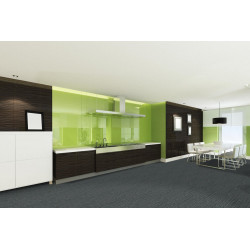 Kobercový štvorec Sonar Lines 4577 zelenočierny 50 x 50 cm