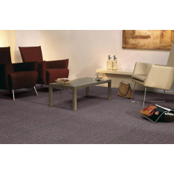 Kobercový štvorec Sonar Lines 4520 červenočierny 50 x 50 cm