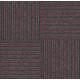 Kobercový štvorec Sonar Lines 4520 červenočierny 50 x 50 cm