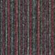 Kobercový štvorec Sonar Lines 4520 červenočierny 50 x 50 cm