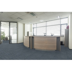 Kobercový štvorec Sonar Lines 4183 modrošedý 50 x 50 cm