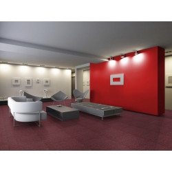 Kobercový štvorec Sonar Lines 4120 červený 50 x 50 cm