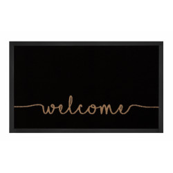 Protišmyková rohožka Welcome 103796 Anthracite Creme – na von aj na doma