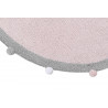 Ručne tkaný kusový koberec Bubbly Soft Pink