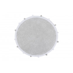 Ručne tkaný kusový koberec Bubbly Light Grey