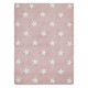Ručne tkaný kusový koberec Stars Pink-White
