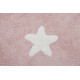 Ručne tkaný kusový koberec Stars Pink-White