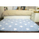 Ručne tkaný kusový koberec Stars Blue-White