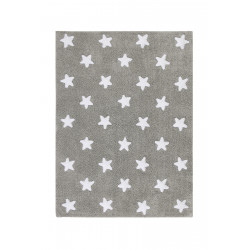Ručne tkaný kusový koberec Stars Grey-White