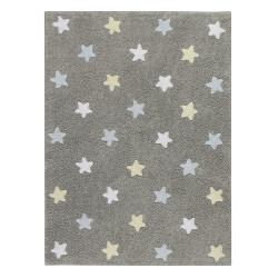 Ručne tkaný kusový koberec Tricolor Stars Grey-Blue