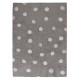 Ručne tkaný kusový koberec Tricolor Polka Dots Grey-Pink