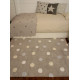 Ručne tkaný kusový koberec Tricolor Polka Dots Grey-Blue