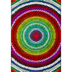 Kusový koberec Relief 22844-110 Multicolor
