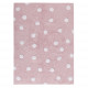 Pre zvieratá: Prateľný koberec Polka Dots Pink-White