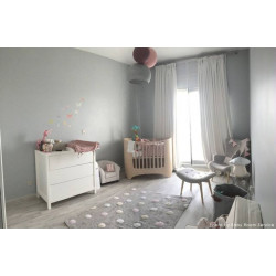 Pre zvieratá: Prateľný koberec Tricolor Polka Dots Grey-Pink