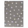Pre zvieratá: Prateľný koberec Tricolor Polka Dots Grey-Blue