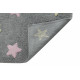 Pre zvieratá: Prateľný koberec Tricolor Stars Grey-Pink