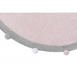 Pre zvieratá: Prateľný koberec Bubbly Soft Pink kruh