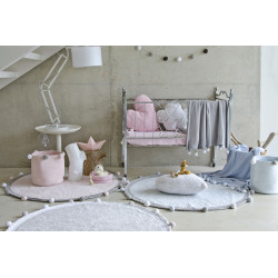 Pre zvieratá: Prateľný koberec Bubbly Soft Pink kruh