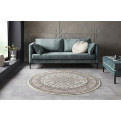 Kusový koberec Mirkan 104443 Cream / Rose kruh