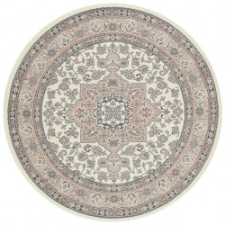 Kruhový koberec Mirkan 104443 Cream / Rose