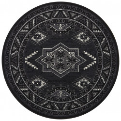 Kruhový koberec Mirkan 104440 Black