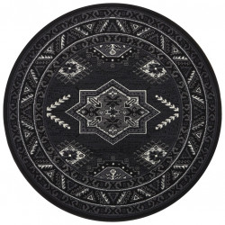 Kruhový koberec Mirkan 104440 Black