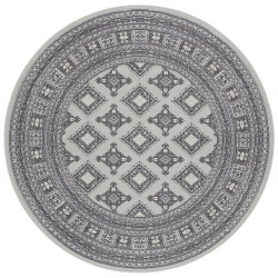 Kruhový koberec Mirkan 104111 Stone-Grey
