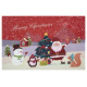 Protišmyková rohožka Merry Christmas 104694 Red – na von aj na doma