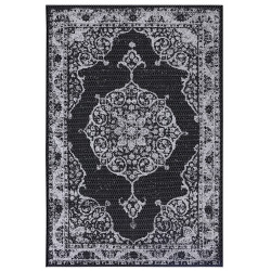 Kusový orientálny koberec Flatweave 104816 Black / Cream