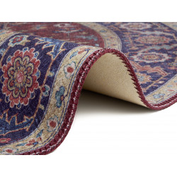 Kusový koberec Asmar 104000 Plum / Red kruh