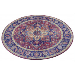 Kusový koberec Asmar 104000 Plum / Red kruh