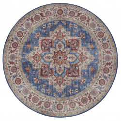Kusový koberec Asmar 104001 Jeans / Blue kruh