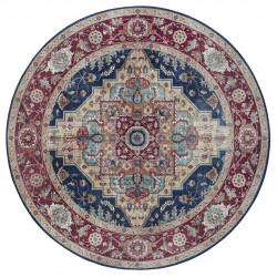 Kusový koberec Asmar 104017 Indigo / Blue kruh