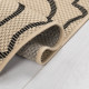 Kusový koberec Florence Alfresco Milan Beige / Black – na von aj na doma