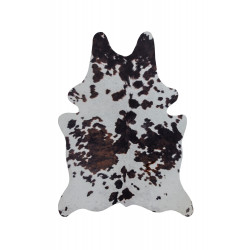 Kusový koberec Faux Animal Cow Print Black / White