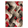 Kusový koberec Hand Carved Aurora Grey / Red