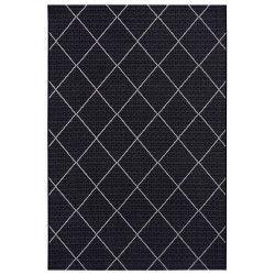 Kusový koberec Flatweave 104827 Black / Cream